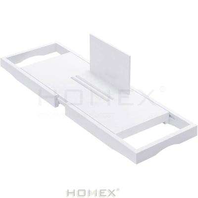 China Eco - Friendly Bathtub Tray One Or Two Person Bath And Bed Tray , Extending Sides Fits All White Tub for sale