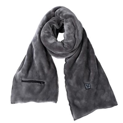 China Promotional high quality soft comfortable 7.5v 2100mAh rechargeable smart passionate scarf with washable recharge for winter for sale