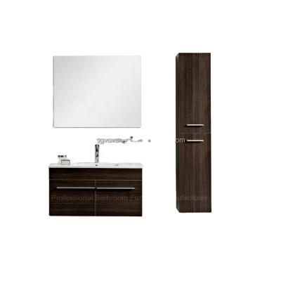 China 2022 Large Modern Luxury Gray Bathroom Vanity Cabinets With Large Make Up Countertop for sale