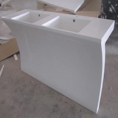 China Simple Inset Luxury Bathroom Good Quality Acrylic Solid Price Outdoor Basin for sale