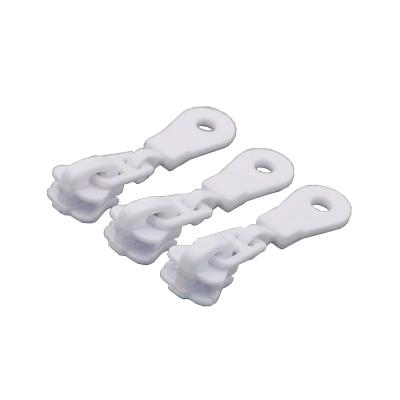 China Factory price cheap lock ROHS white nylon long zipper slider for sale