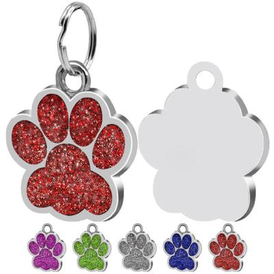 China Cat Name Tags Customized Pet ID Tag Collar Accessories Metal Anti-lost Pendant Keychain For Pet for sale