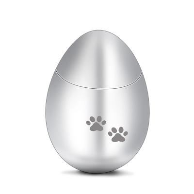 China Customized Viable Metal Cat Dog Urns Furnace Pet Ash Casket Urn Stainless Steel Pet Casket Message Pet Cremation Memorial Urn for sale