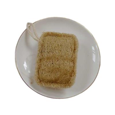 China Sustainable Natural Loofah Sponge Rectangle , Plant Based Fiber Cleaning Scrubber For Dishes , Dish Loofah Sponge for sale