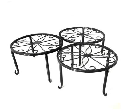 China Modern Outdoor Indoor Outdoor Metal Pumpkin Garden Container Rustproof Round Rack Stand for sale