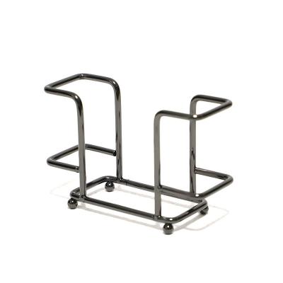 China Hotel contemporary Nordic restaurant coffee shop paper towel rack wrought iron napkins rack metal gold square napkin holder for sale