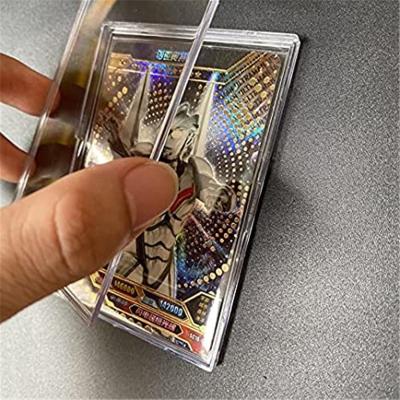 China Diamond Corner Leshiny Snap Box Card Holder Mini Snap Trading Card Box Card Storage for sale