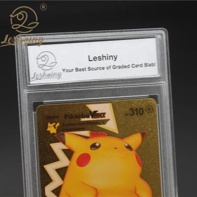 China Grade Card Holder Leshiny Premium Card Case Ultrasonic Hard Plastic Slab PSA Card Slab Case For Pokemo Cards for sale