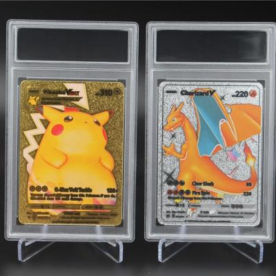 China Custom Transparent Clear Card Case Pokemo Yojioh Card Case Slab PSA Card Slab Leshiny Top Grade Card Holder PSA for sale