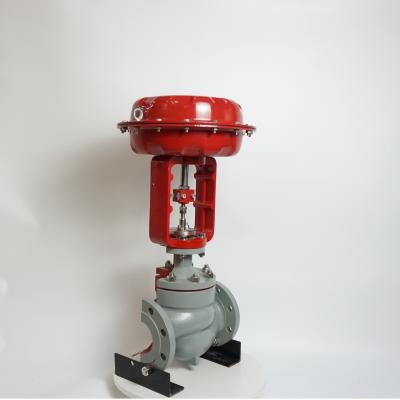 China ISO9001 Control Valve Control Valve Flange Air Control Stainless Steel Angle Seat Refining Pneumatic Valve for sale