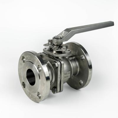 China 10K-40 SCS13 Refined Stainless Steel Flanged Ball Valves With Handle for sale