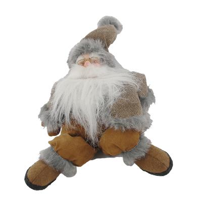 China Professional Christmas Decorations China Manufacture Handwork Felt Stuffed Plush Santa Claus Toy for sale