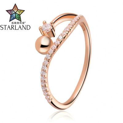 China Latest Minimalist Silver Ring Design STARLAND Style Sterling Gold Filled Europe and America Best Selling Sterling Silver Jewelry 925 Rings for sale