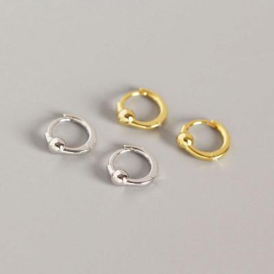 China 2020 Fashion Trendy Gold Plated Silver Earrings Circles STARLAND Jewelry for sale