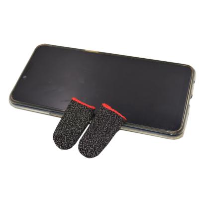 China Touch Screen The Silver Fine Fiber Quality Gaming Finger Sleeve Gloves Touch Screen Thumb Finger Conductive Sleeve for sale