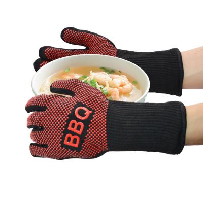 China Grilling Oven Kitchen Glove High Temperature Heat Resistant Glove Heat Resistant BBQ Grilling Gloves Kitchen Glove for sale