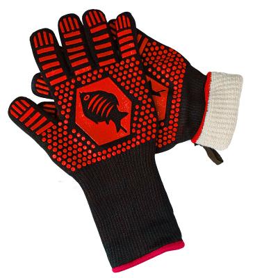 China Hot Sale Cheap Custom Kitchen Oven Bbq Heat Resistant Protective Glove for sale