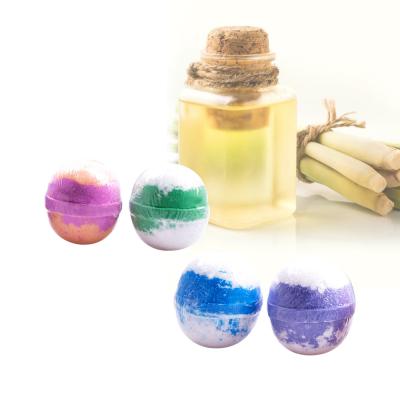 China Handmade Mix Color Ocean Bath Bomb Spin That Is Jelly Fizzy Spa Bubble Bath Ball Shape for sale