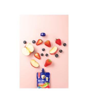 China Snacks Baby Puree (BlueberryAppleBanana, BlueberryAppleStrawberry, BlueberryApplePear) - 100g for sale