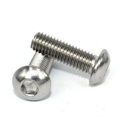 China ISO 7380 M5 M6 Flat Metric Socket Allen Cap Round Button Head 304 Stainless Steel Hexagon Screws for sale