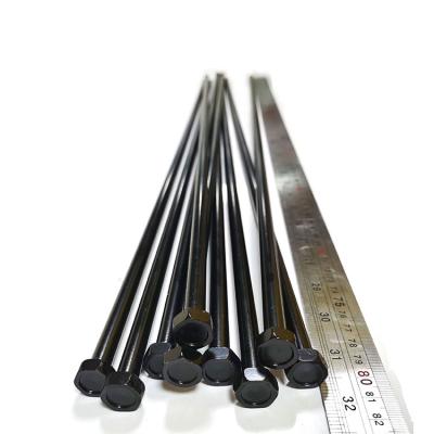 China HEX M1.4 M4 M6 M7 M8 M10 M16 300mm 800mm 15000mm Steel Extra Long Electrophoresis Half Thread Screw Hex Head Screw Thread for sale