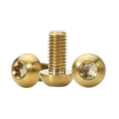 China Button Gold Plated Machine Titanium Tapered Torx More Plus Socket Head Cap Anti Tamper Screw for sale