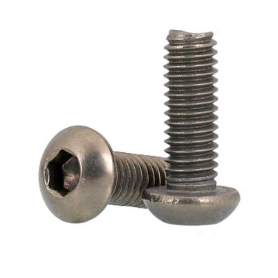 China M3 M4 M5 M6 Titanium Button Head Hexagon Socket Mushroom Head Screws for sale