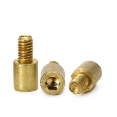 China HEX M2.5 Cylindrical Hexagon Socket Head Machine Brass Fine Thread Allen Screws for sale