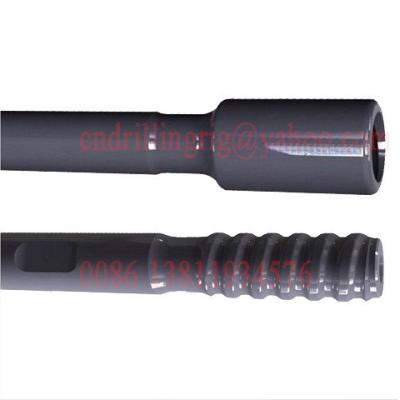 China Forging Blast Hole Threaded Drill Rod with R32 / R38 / T38 / T45 / T51 Thread for sale