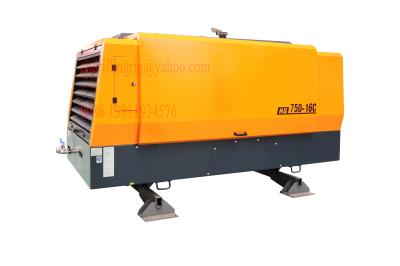 China Water Well Drilling High Pressure Portable Screw Air Compressor Diesel Engine Type for sale