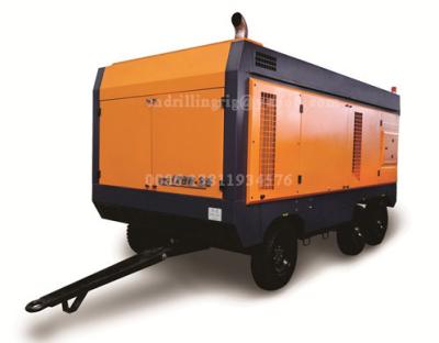 China Double Flighted Screw Diesel Engine Air Compressor , 40 m3/min Portable Industrial Air Compressors  for sale