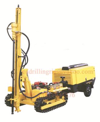 China Small Crawler Mobile Drilling Rigs with Hydraulic Drilling Methold 3.66m Feed Stroke for sale