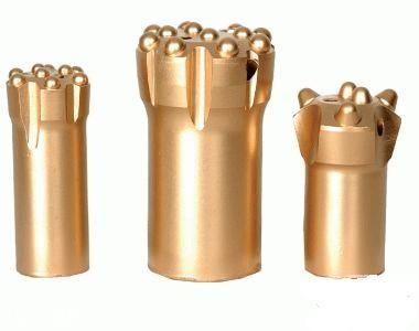 China Rock Drilling Button Drill Bit ,  H25 R25 R28 33 -178 mm Threaded Drill Bit for sale