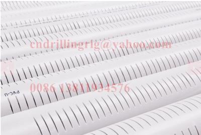 China 1m 3m 6m pvc well casing pipe , 10mm thick water well pvc pipe for sale