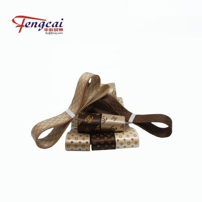 China 25mm High Tenacity Customized Sizes Color Gift Wrapping Printed Satin Ribbon Custom / Printed Logo Ribbon for sale