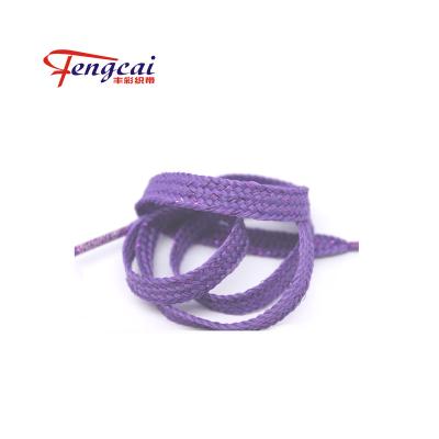 China 6mm Flat Purple Glitter Lace Braid for sale