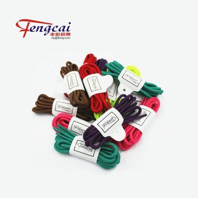 China 3mm Flat Round Polyester Shoe Laces /wholesale custom shoe laces for sale