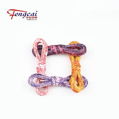 China 10mm Flat Color Polyester Printing Flat Shoe Laces for sale