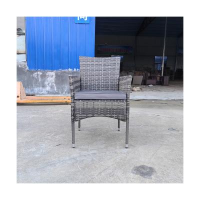 China Modern Outdoor furniture Patio Garden Wicker Rattan table Chair combined high quality plastic rattan chairs for sale