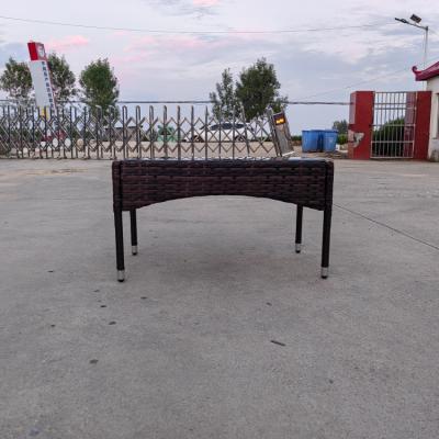 China Weather Outdoor Furniture Outdoor Dining Table for Outdoor Wood Dining Table Rattan Wicker Chairs Wood Patio Table Rattan Dining Set for sale