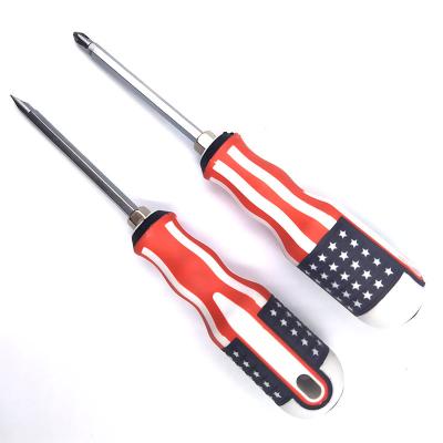 China Professional Multifuction American Flag Dual Use Screwdriver 1 Type 1 Screwdriver For Promotion for sale