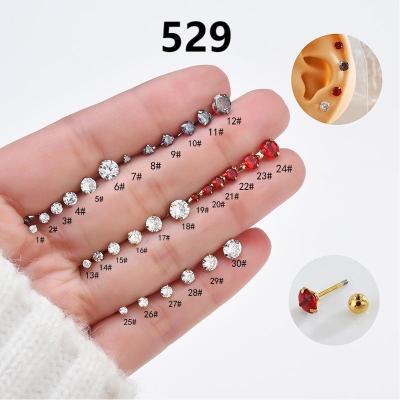 China New Trendy Fashion 316L Surgical Stainless Steel CZ Dangle Colorful Indian Nose Ring Nose Piercing Jewelry For Womenngs Nose Stud Screws for sale