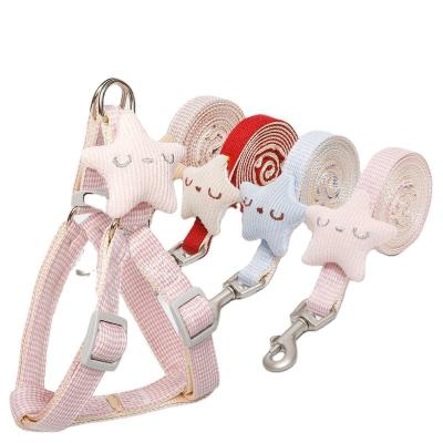 China Quick Release Dog Rope Houndstooth Starfish Cat Chest Strap Dog Rope Cat Pet Leash Pet Walking Supplies for sale