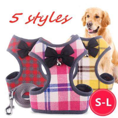 China Quick Release Factory Direct Sales Invest Type Pet Trunk Tie Down New Pull Rope Cat Teddy Pet Plaid Loose Anti Trunk And Back Pet Supplies for sale