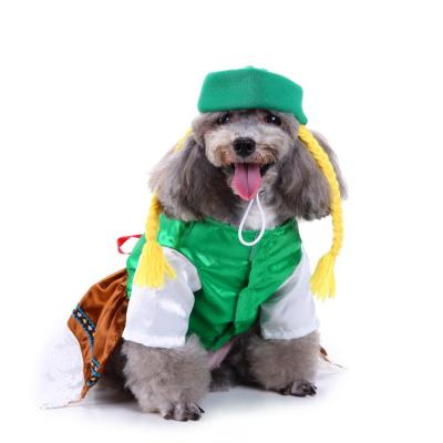 China Cute Halloween Waitress Cos Dog Costume Pet Clothes New Dog Clothes Pet Dress Christmas Clothes Suit Viable Cute Holiday Apparel for sale