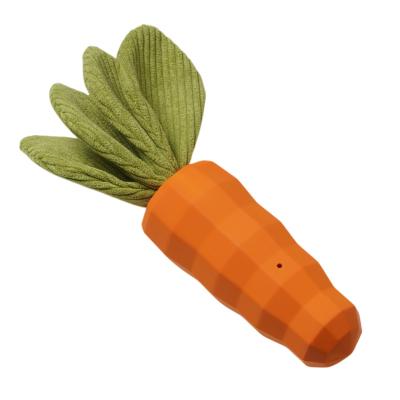 China Healthy Rubber Toy Pet Dog Molar Teeth Bite-Resistant Wear-Resistant Viable Outdoor Simulation Cleaning Carrot New Product for sale