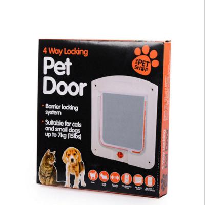 China Viable border pet supplies cat door and dog door can control free entry and exit pet door and kennel pet door cat supplies for sale