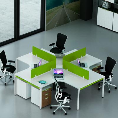 China Modular Convertible Wood Workstation Furniture For Office Call Center Table With Workstation Divider for sale