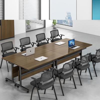 China Folding Table Rectangular Simple Folding Table Conference Office Personal Computer Training Dining Table for sale