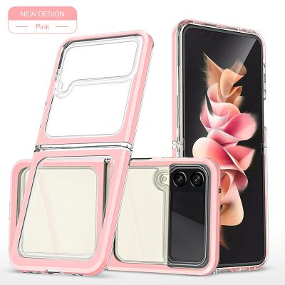 China Full Cover Protective Folding Screen Shockproof Transparent Phone Case For Samsung Galaxy Z Flip3 Fold Mobile Phone for sale